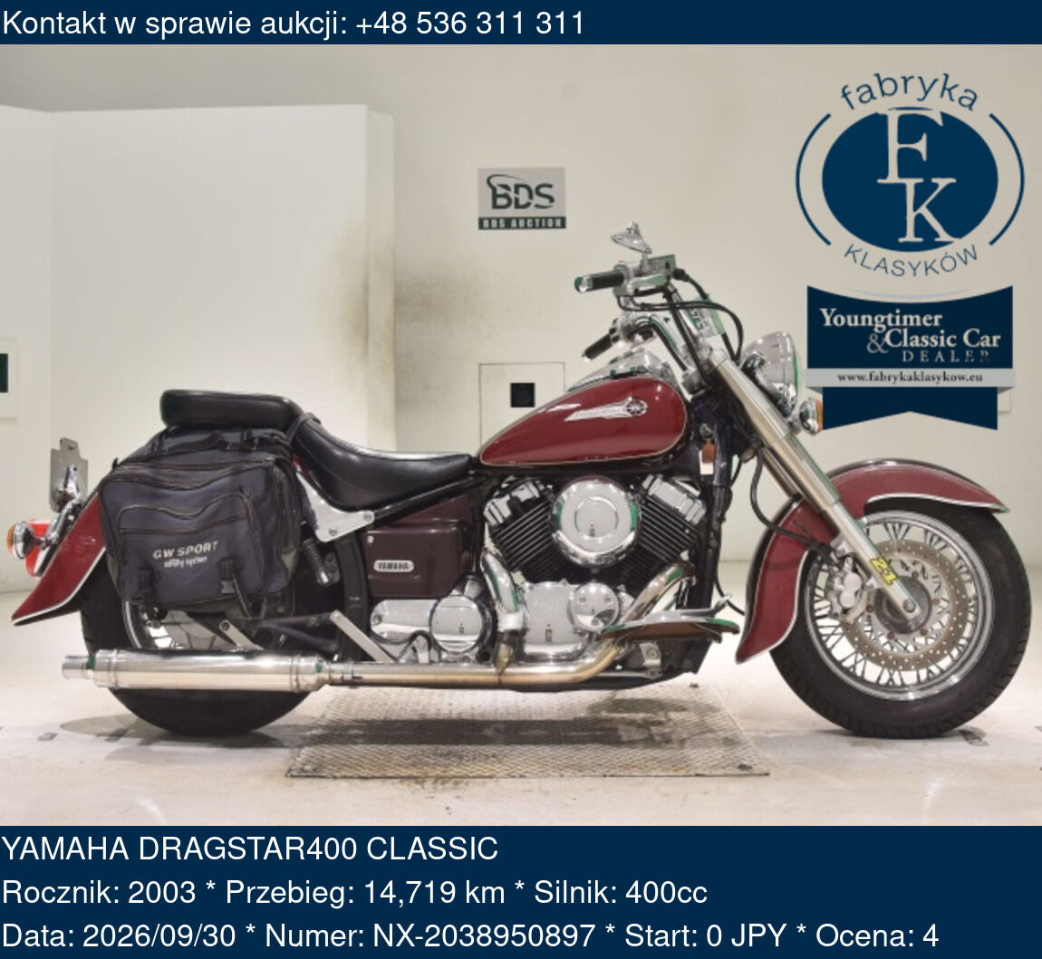 YAMAHA DRAGSTAR400 CLASSIC 2003 - zdjęcie 2