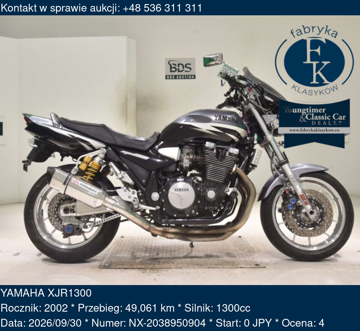 YAMAHA XJR1300 2002 - zdjęcie 2