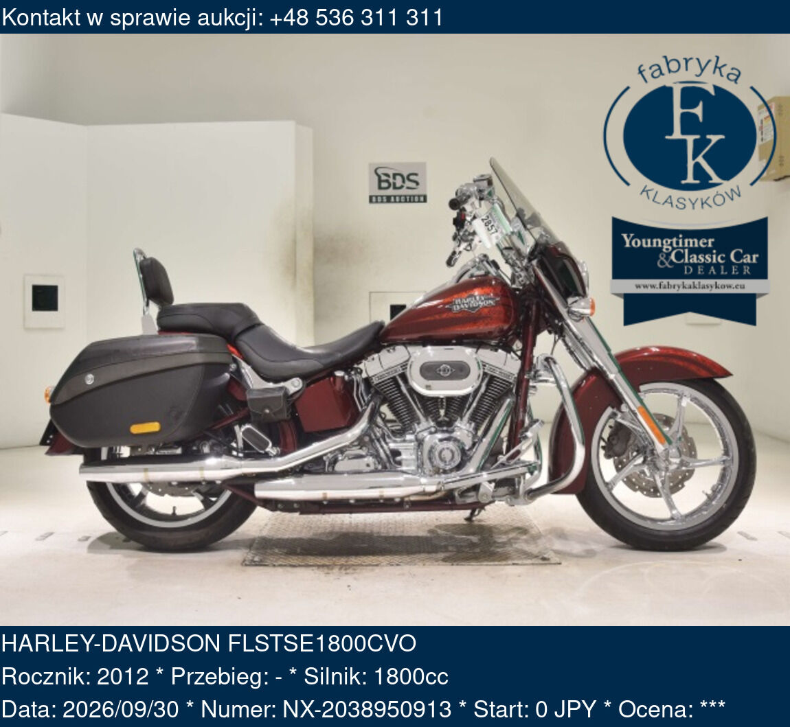HARLEY-DAVIDSON FLSTSE1800CVO 2012 - zdjęcie 2