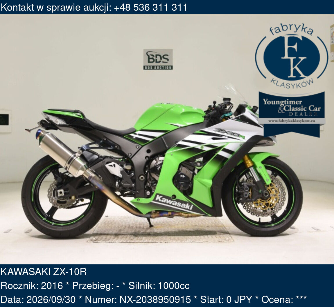 KAWASAKI ZX-10R 2016 - zdjęcie 2