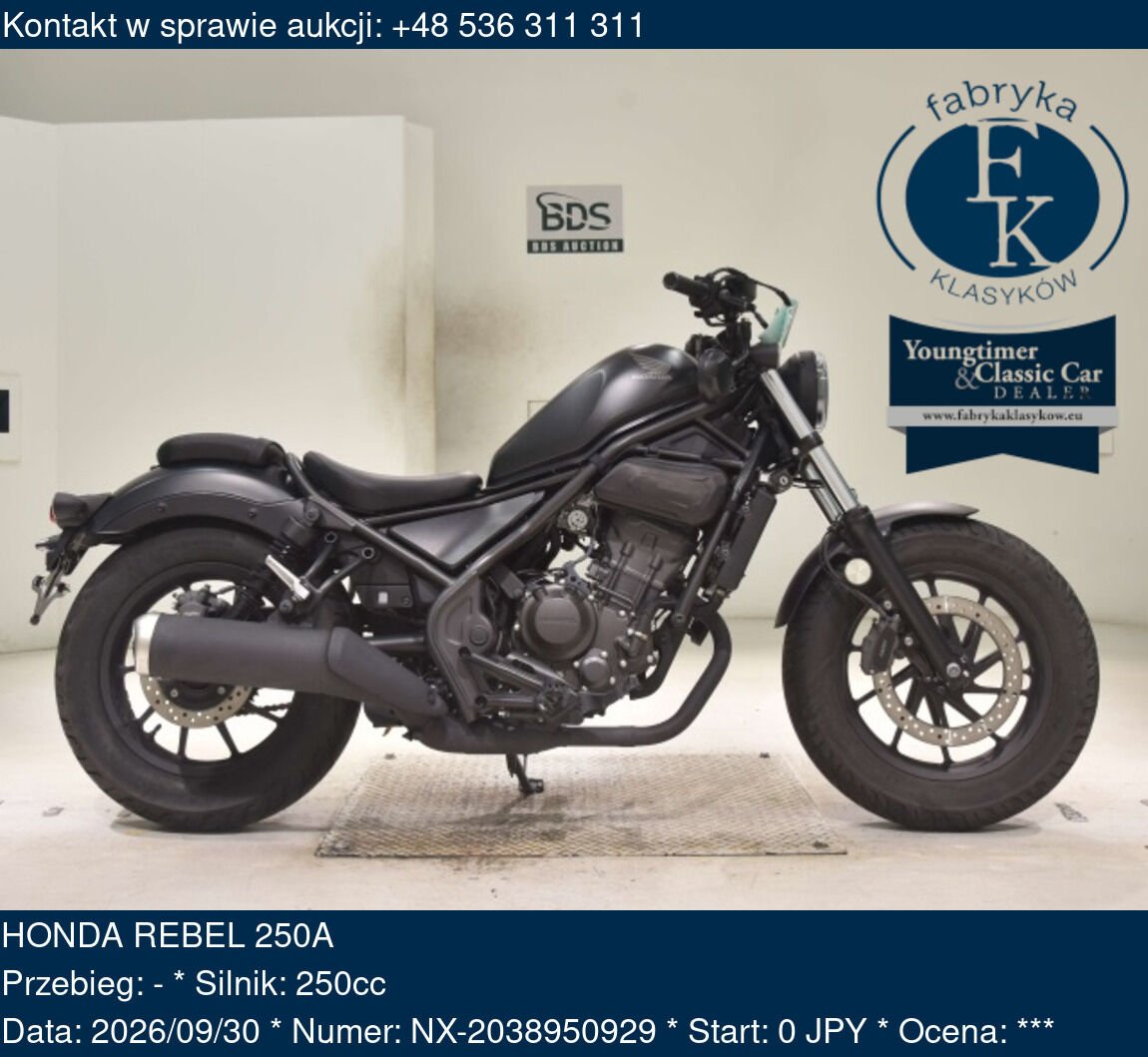 HONDA REBEL 250A  - zdjęcie 2