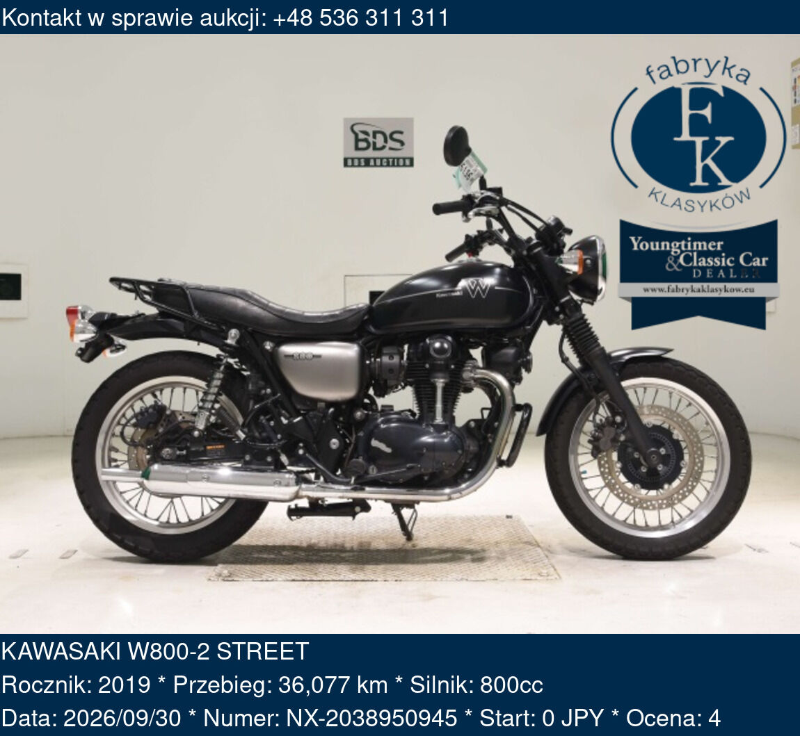 KAWASAKI W800-2 STREET 2019 - zdjęcie 2