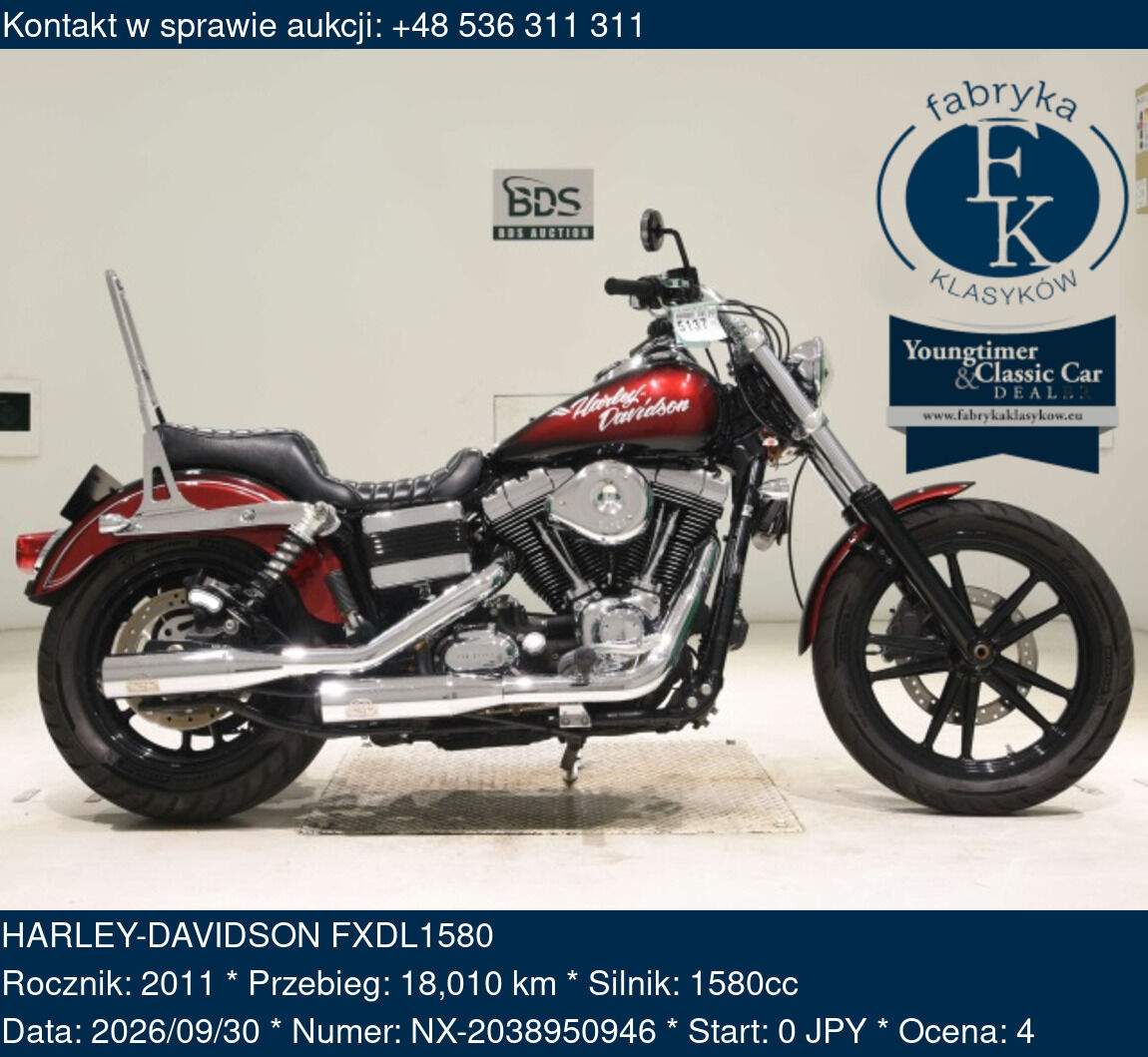 HARLEY-DAVIDSON FXDL1580 2011 - zdjęcie 2