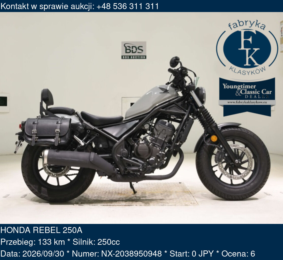 HONDA REBEL 250A  - zdjęcie 2