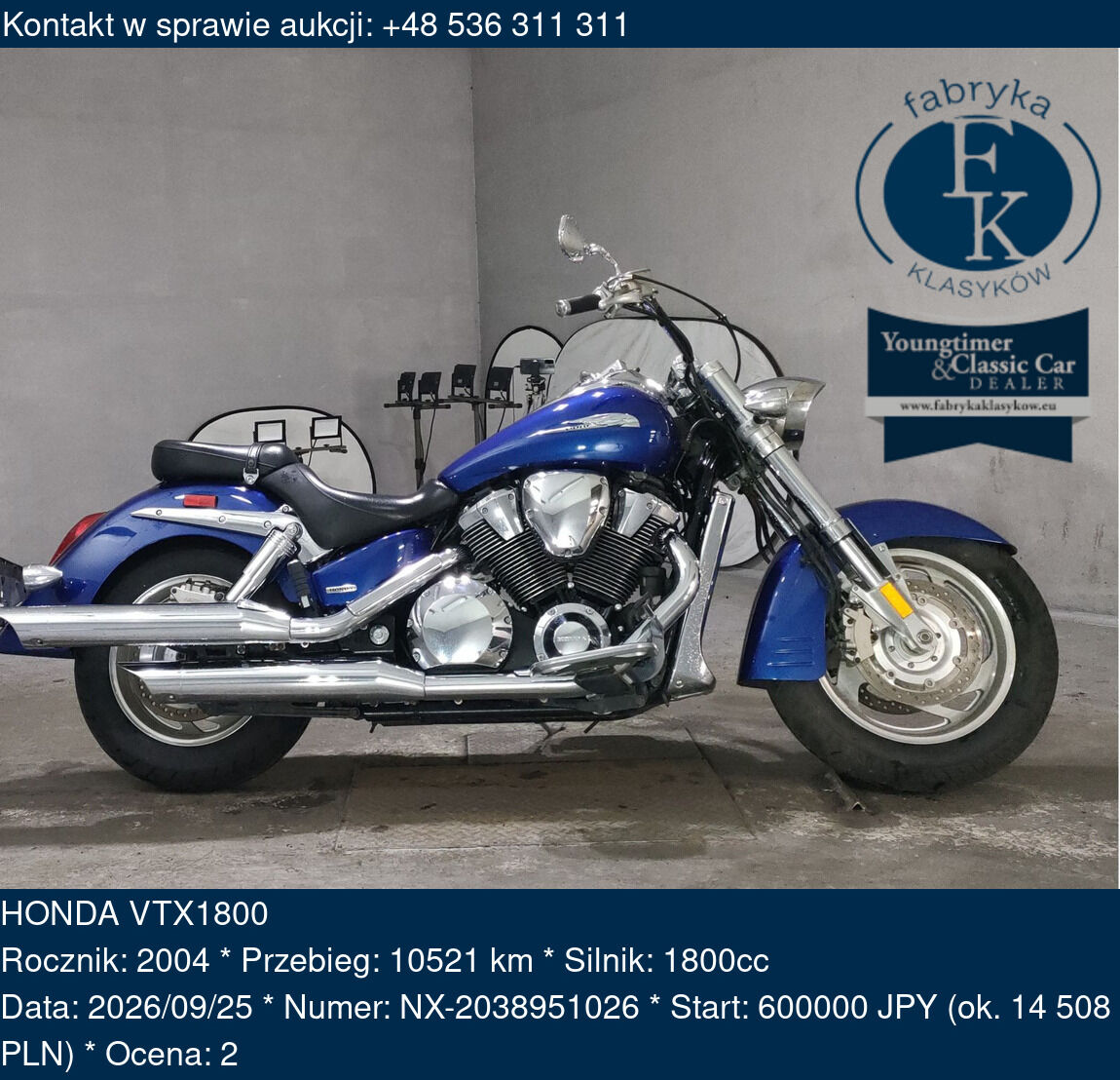 HONDA VTX1800 2004 - zdjęcie 2