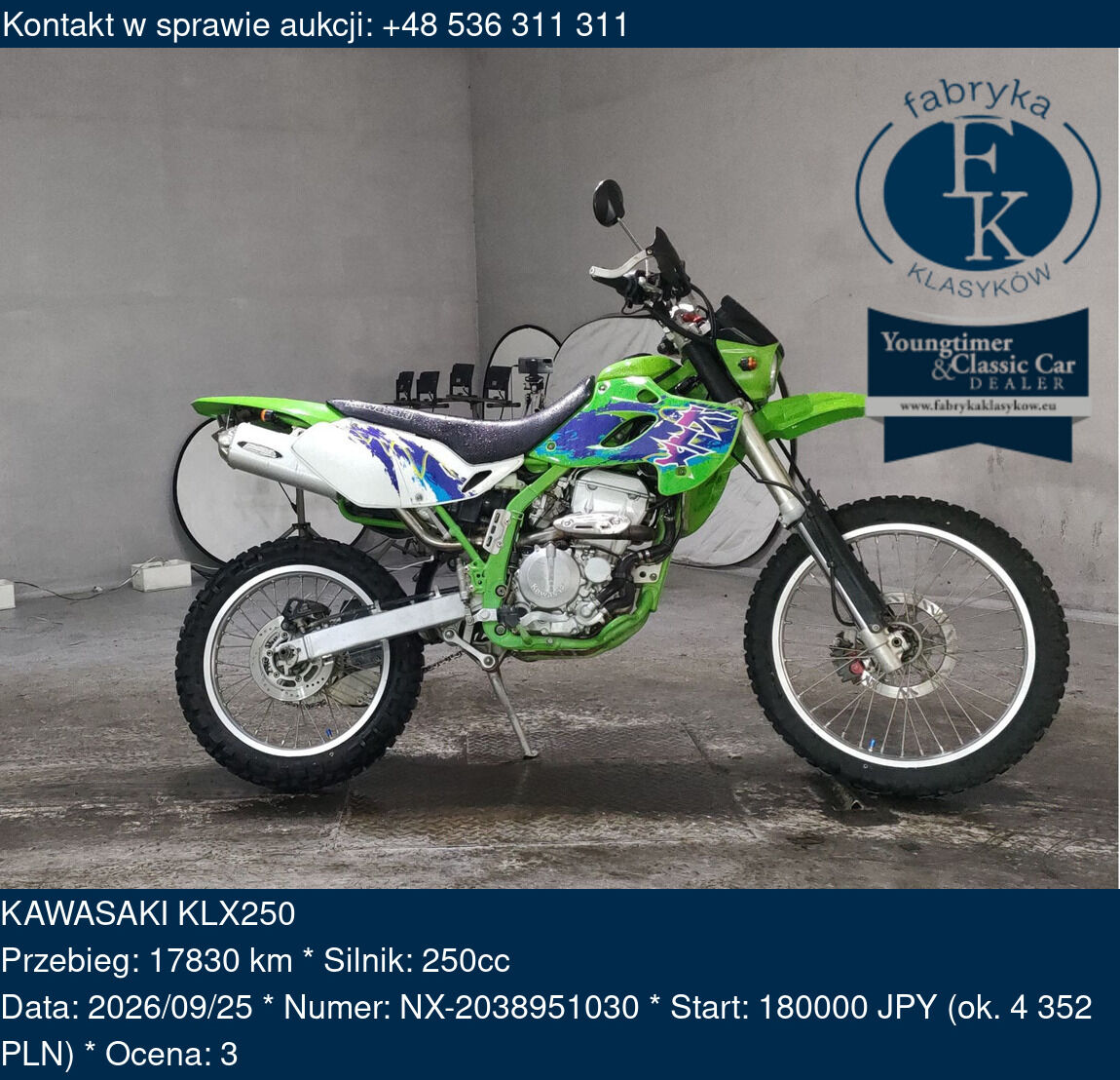 KAWASAKI KLX250  - zdjęcie 2