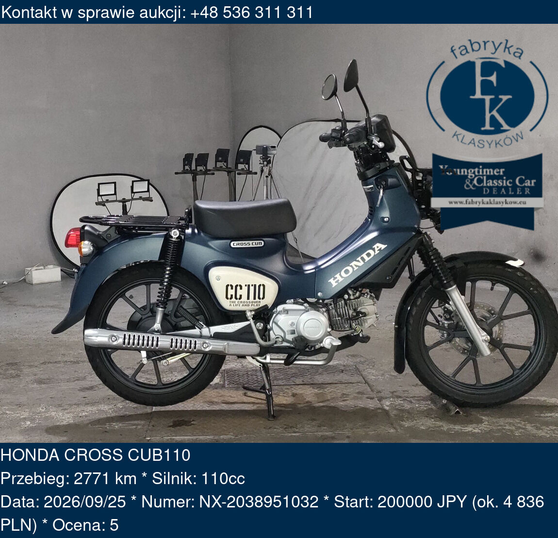 HONDA CROSS CUB110  - zdjęcie 2
