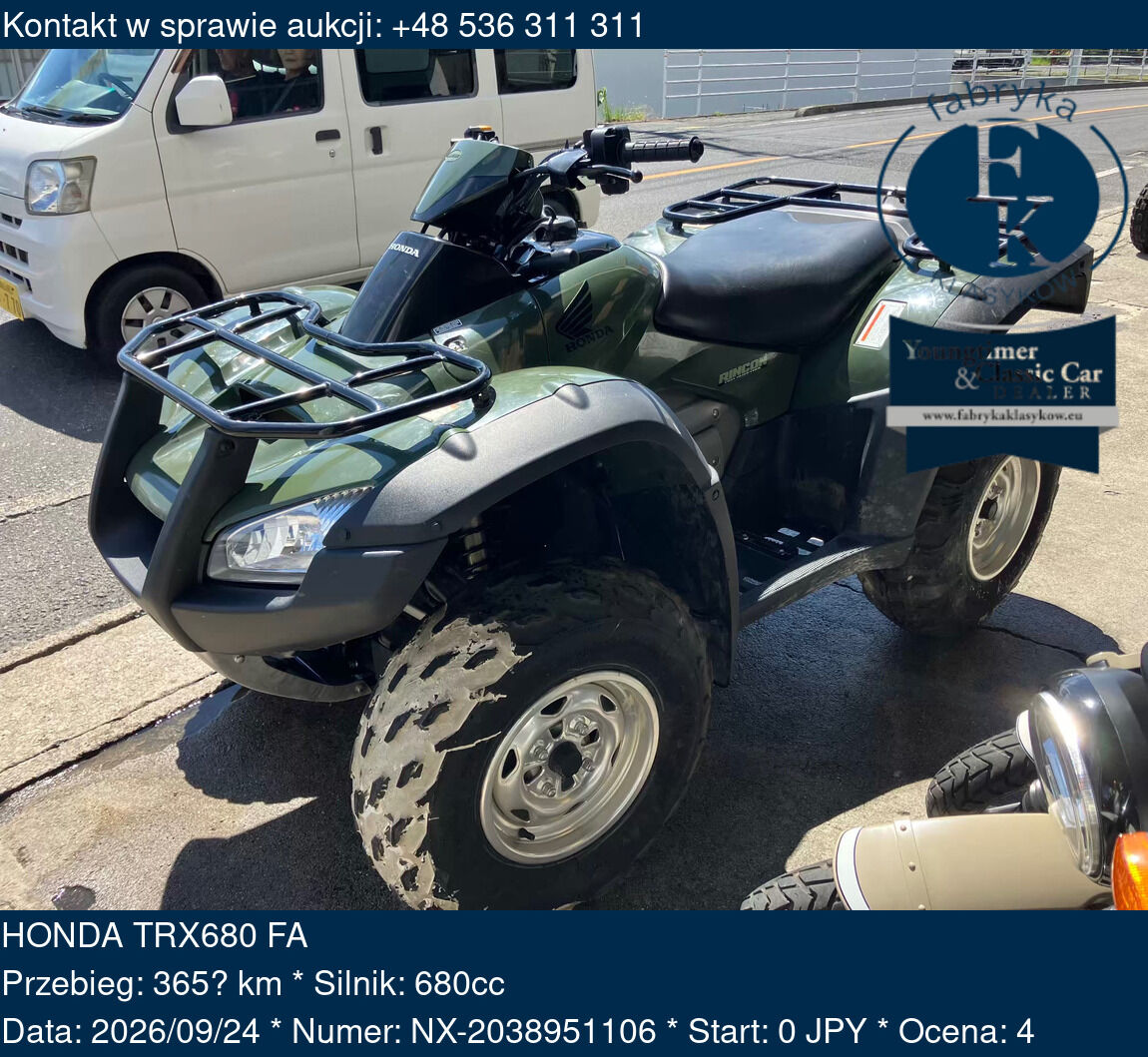 HONDA TRX680 FA  - zdjęcie 2
