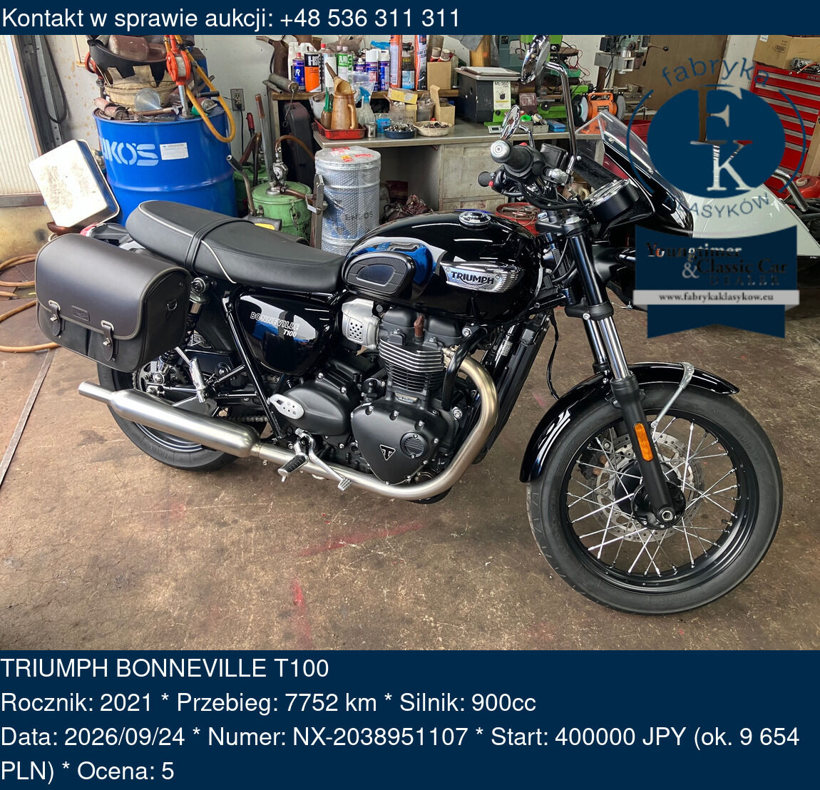 TRIUMPH BONNEVILLE T100 2021 - zdjęcie 2
