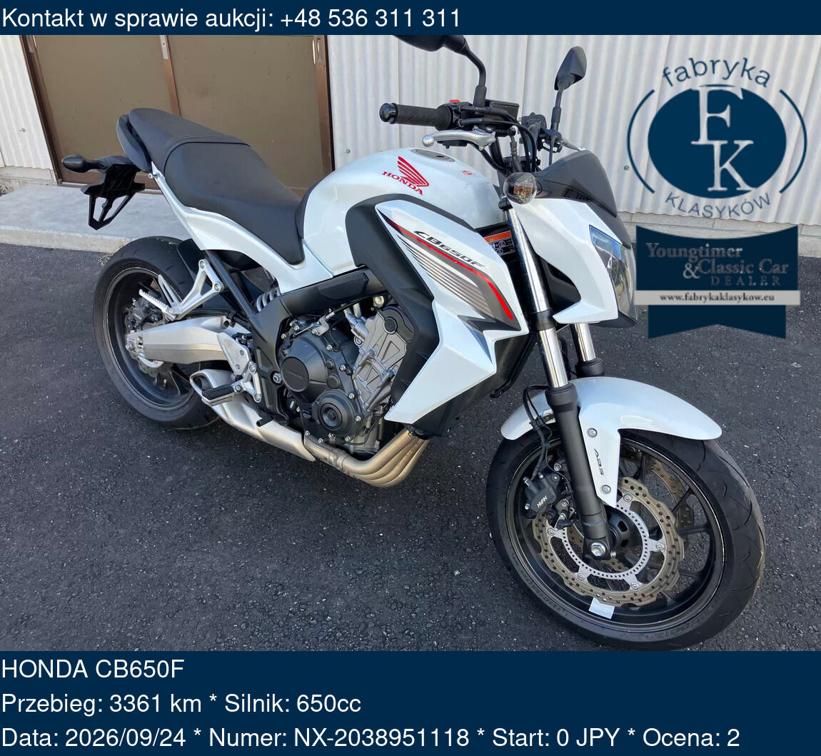HONDA CB650F  - zdjęcie 2