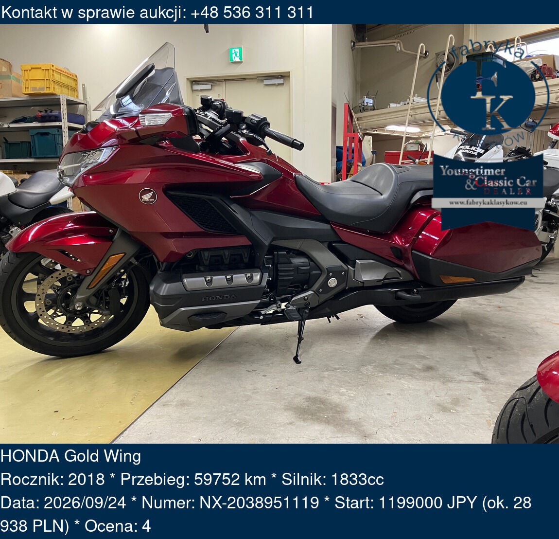 HONDA Gold Wing 2018 - zdjęcie 2