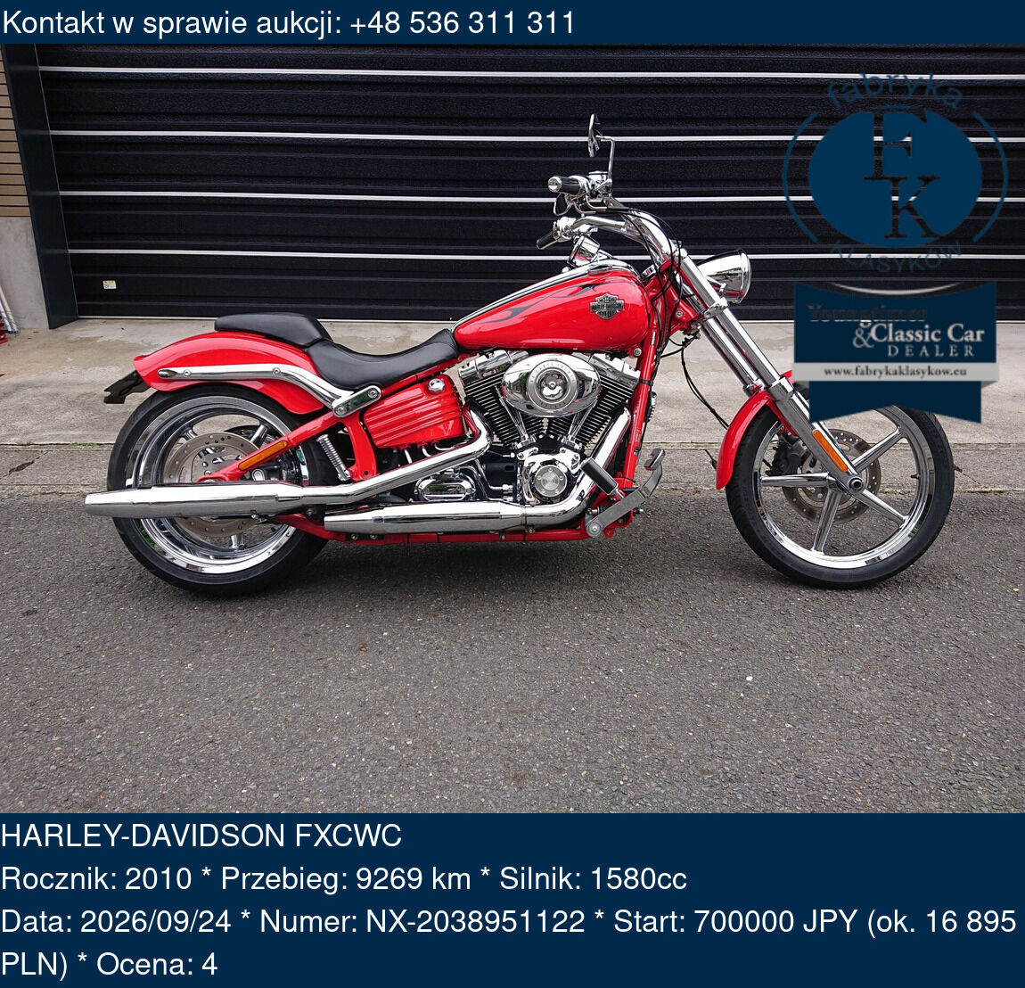 HARLEY-DAVIDSON FXCWC 2010 - zdjęcie 2