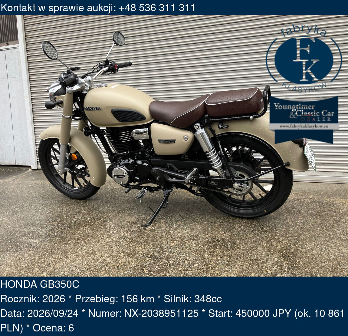 HONDA GB350C 2026 - zdjęcie 2
