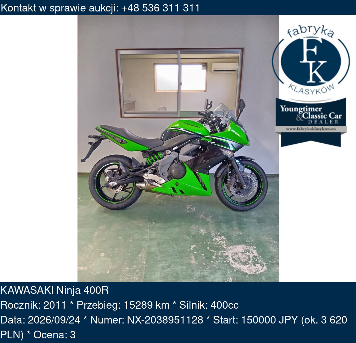 KAWASAKI Ninja 400R 2011 - zdjęcie 2