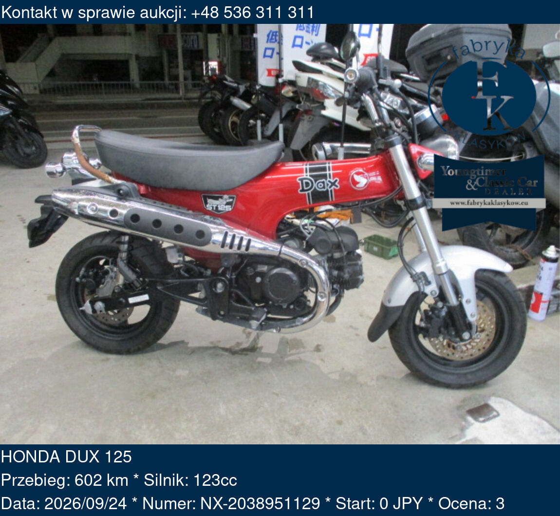 HONDA DUX 125 - zdjęcie 2