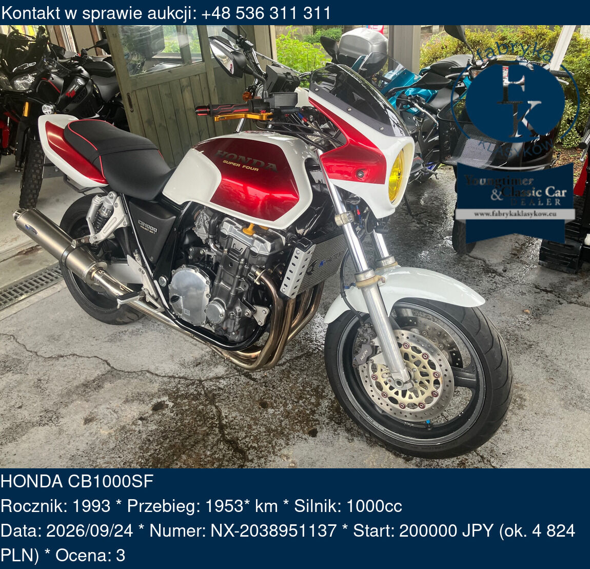 HONDA CB1000SF 1993 - zdjęcie 2