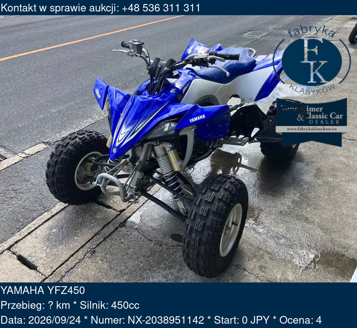 YAMAHA YFZ450 - zdjęcie 2