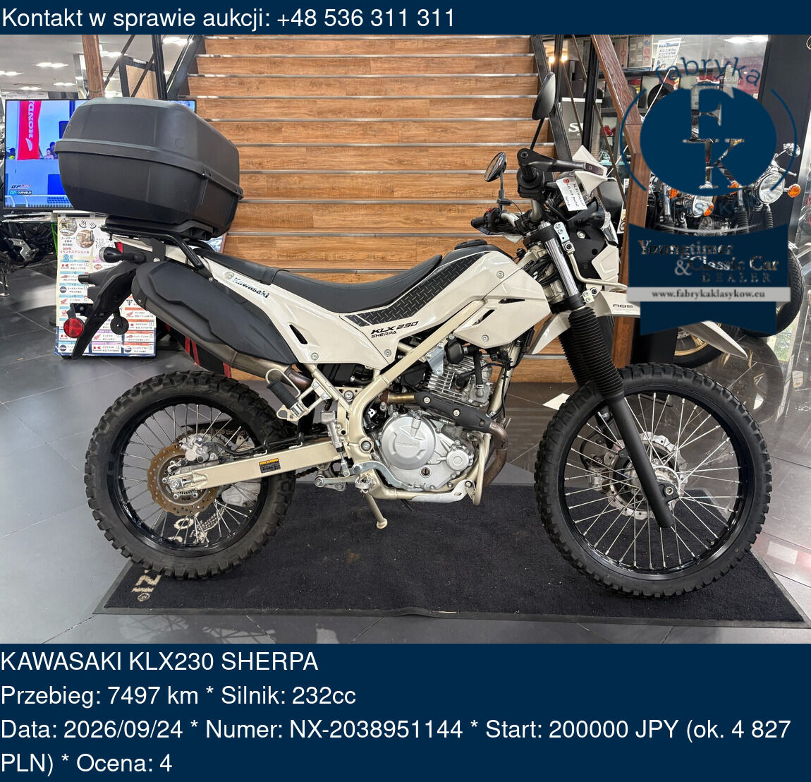 KAWASAKI KLX230 SHERPA - zdjęcie 2