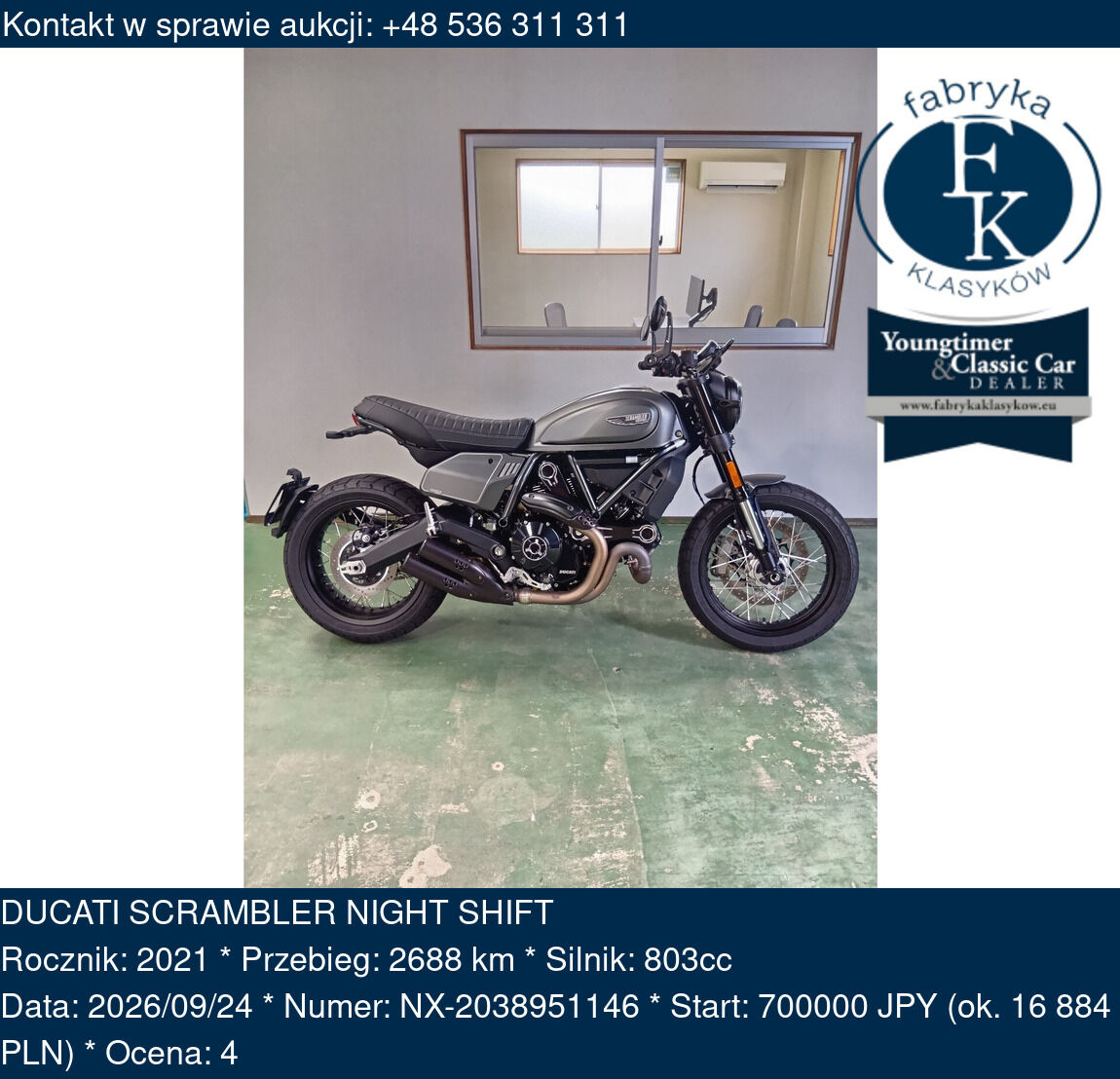 DUCATI SCRAMBLER NIGHT SHIFT 2021 - zdjęcie 2