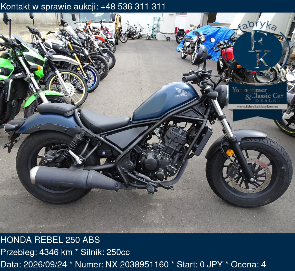 HONDA REBEL 250 ABS  - zdjęcie 2