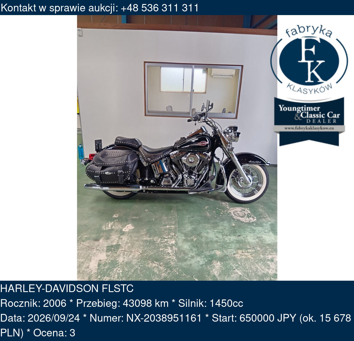 HARLEY-DAVIDSON FLSTC 2006 - zdjęcie 2