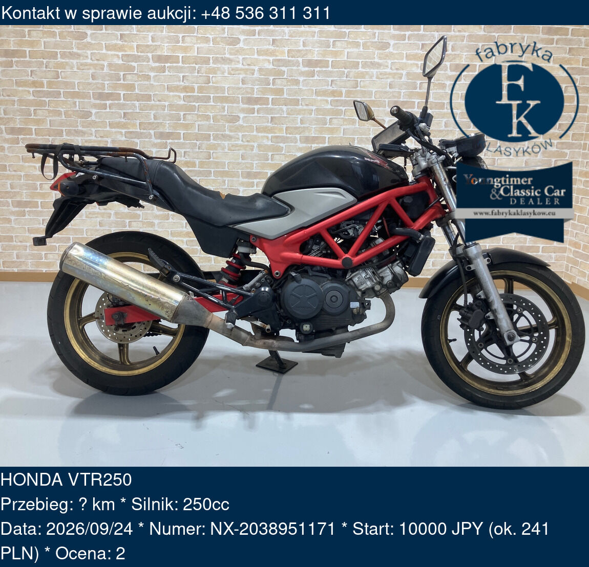 HONDA VTR250  - zdjęcie 2