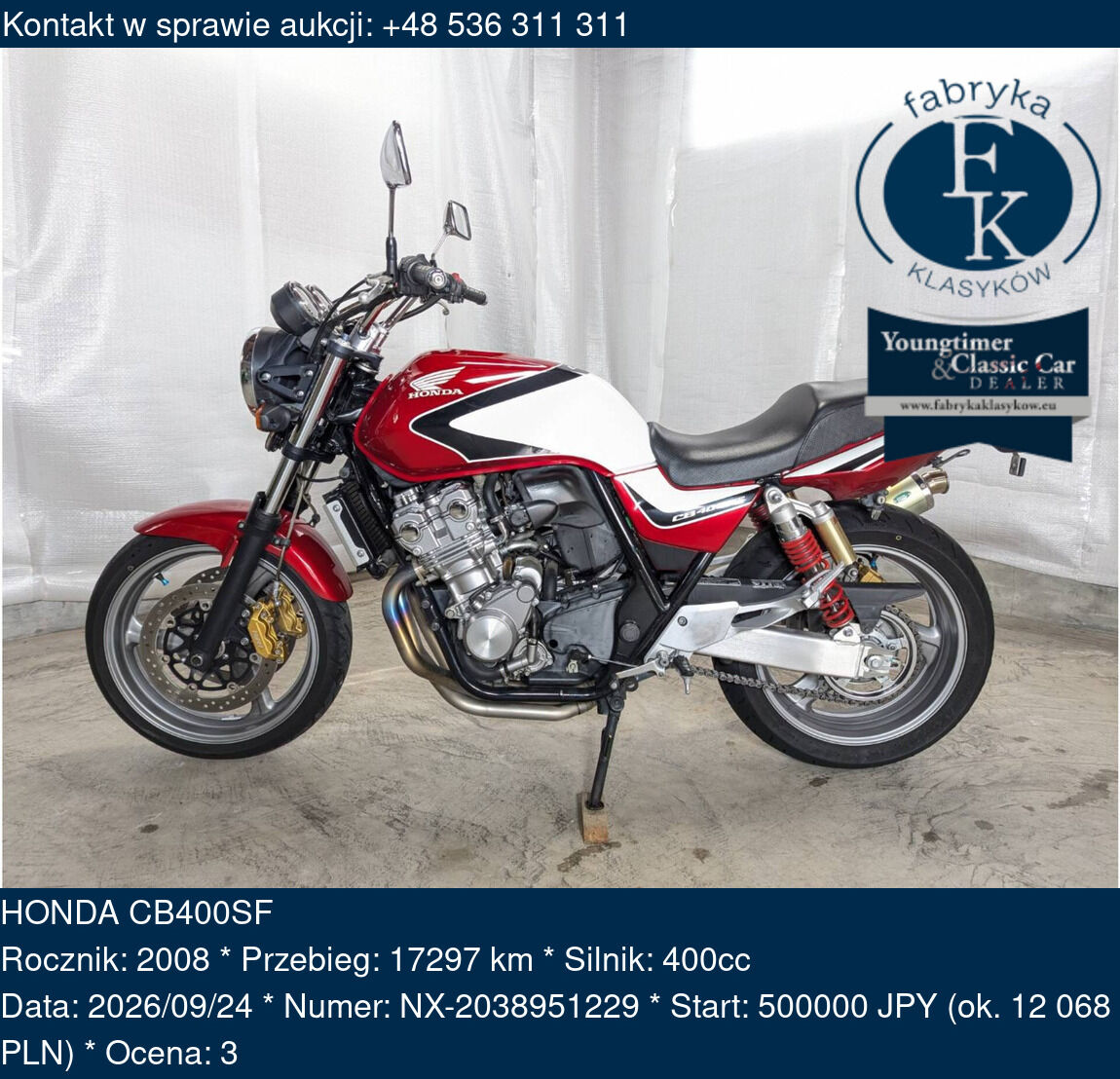 HONDA CB400SF 2008 - zdjęcie 2