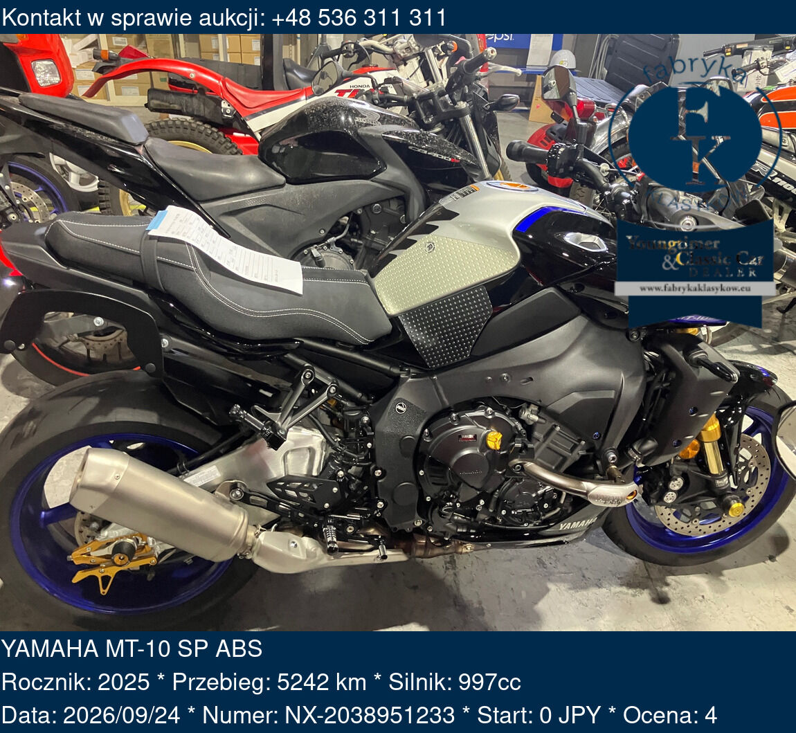 YAMAHA MT-10 SP ABS 2025 - zdjęcie 2