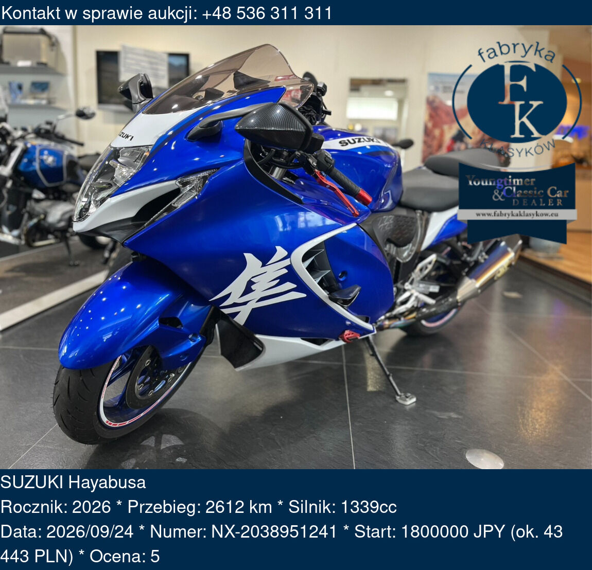 SUZUKI Hayabusa 2026 - zdjęcie 2