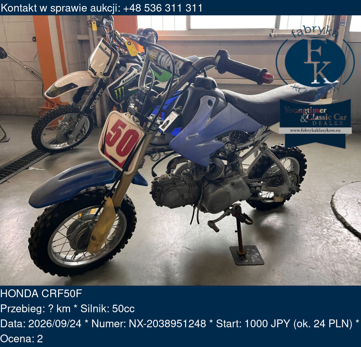 HONDA CRF50F  - zdjęcie 2
