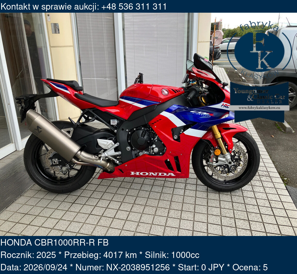 HONDA CBR1000RR-R FB 2025 - zdjęcie 2