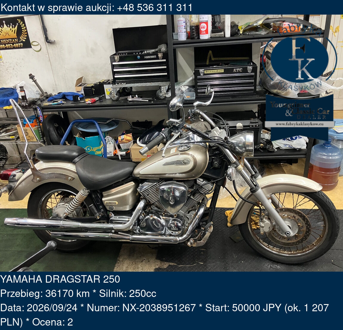 YAMAHA DRAGSTAR 250  - zdjęcie 2