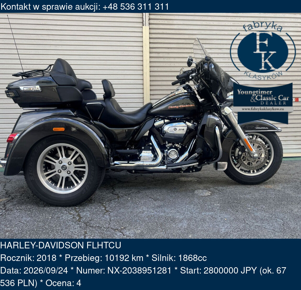 HARLEY-DAVIDSON FLHTCU 2018 - zdjęcie 2