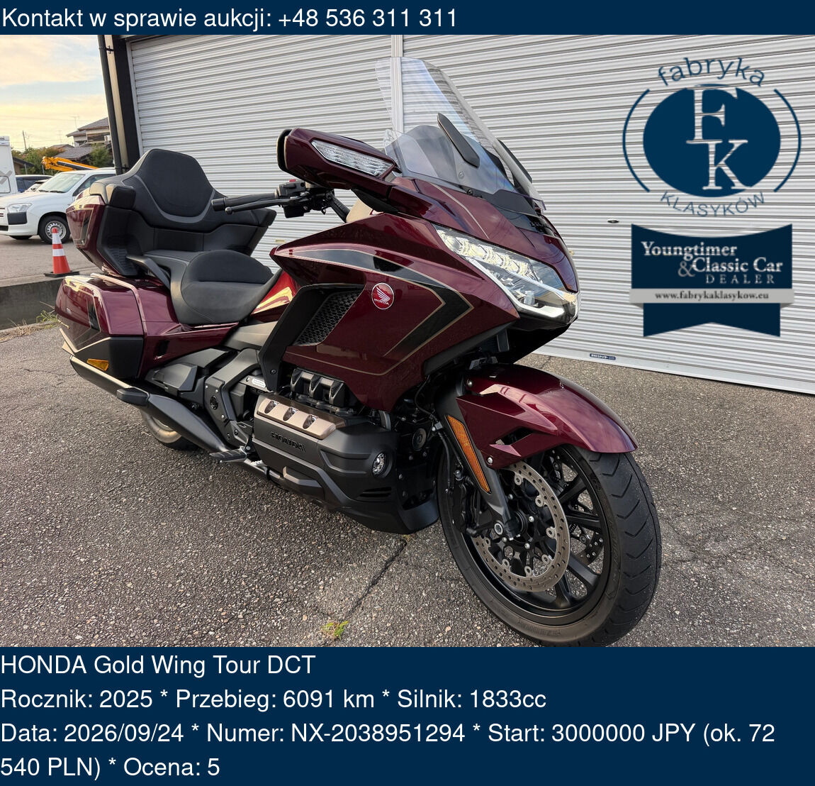 HONDA Gold Wing Tour DCT 2025 - zdjęcie 2