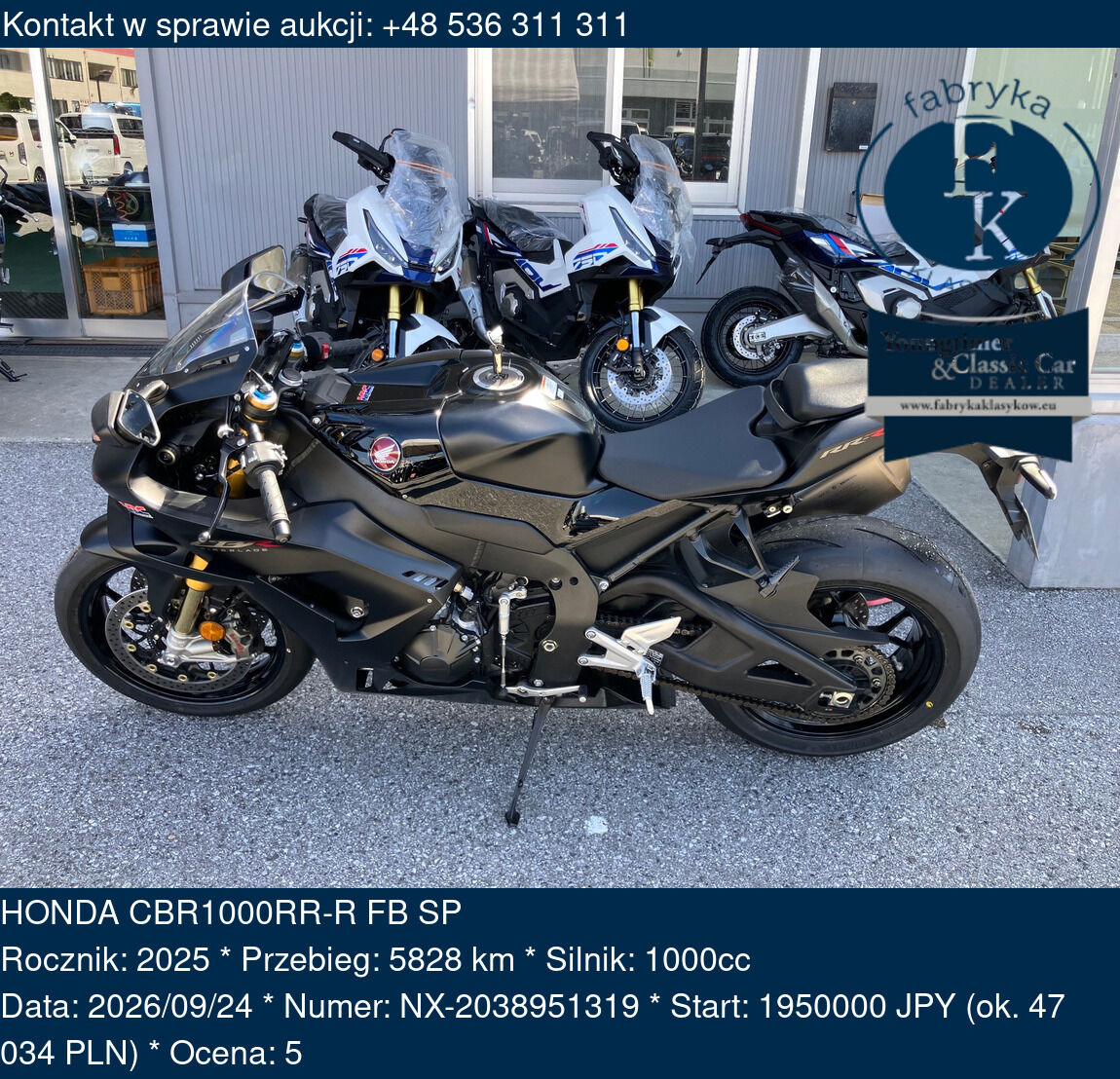 HONDA CBR1000RR-R FB SP 2025 - zdjęcie 2