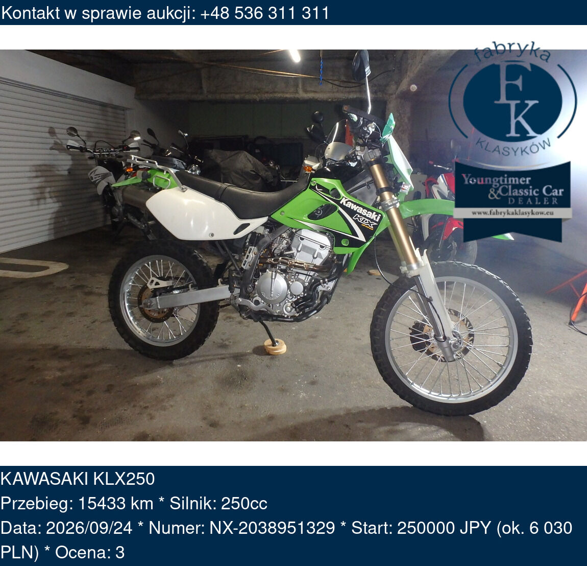 KAWASAKI KLX250  - zdjęcie 2