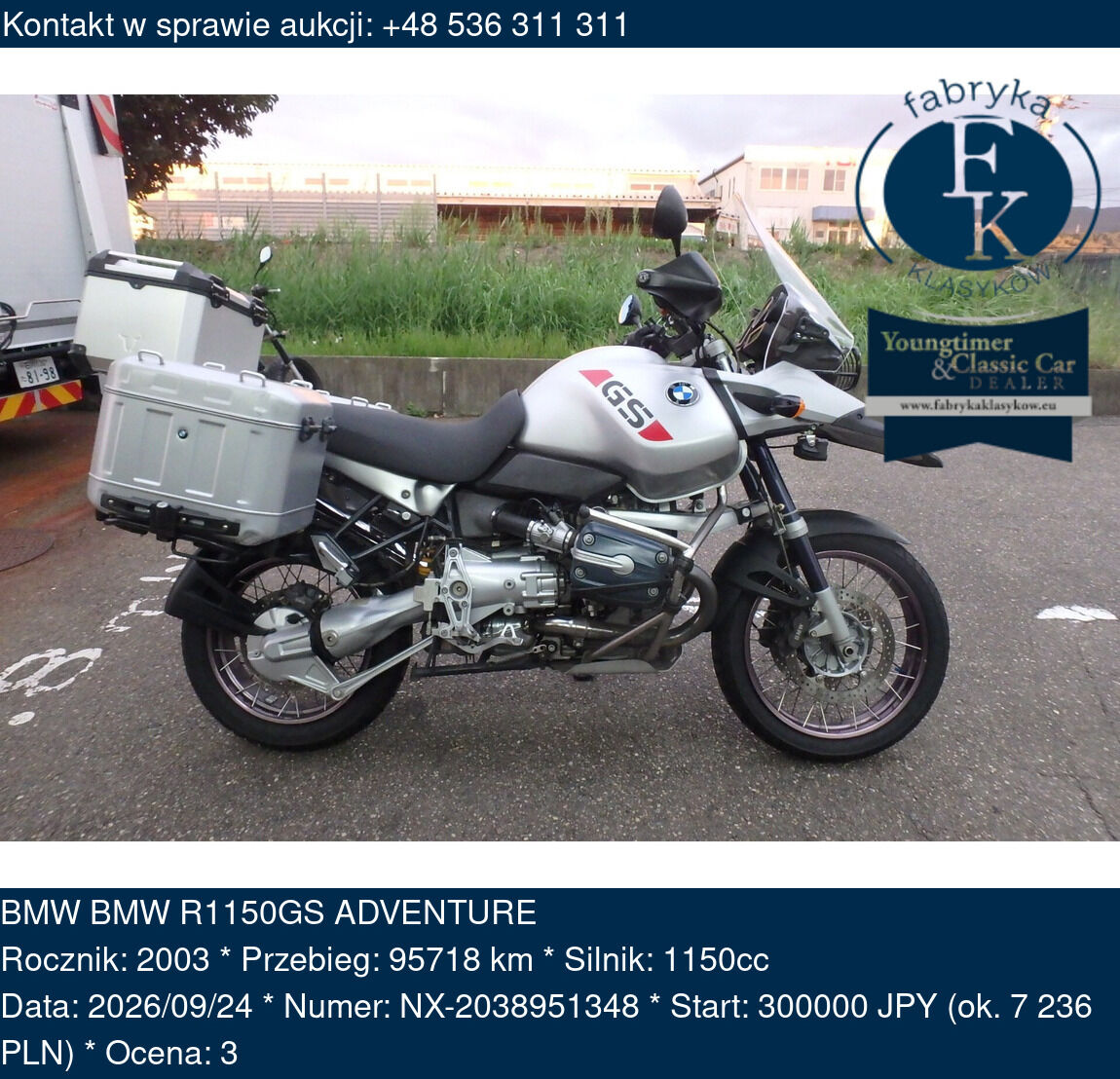 BMW BMW R1150GS ADVENTURE 2003 - zdjęcie 2