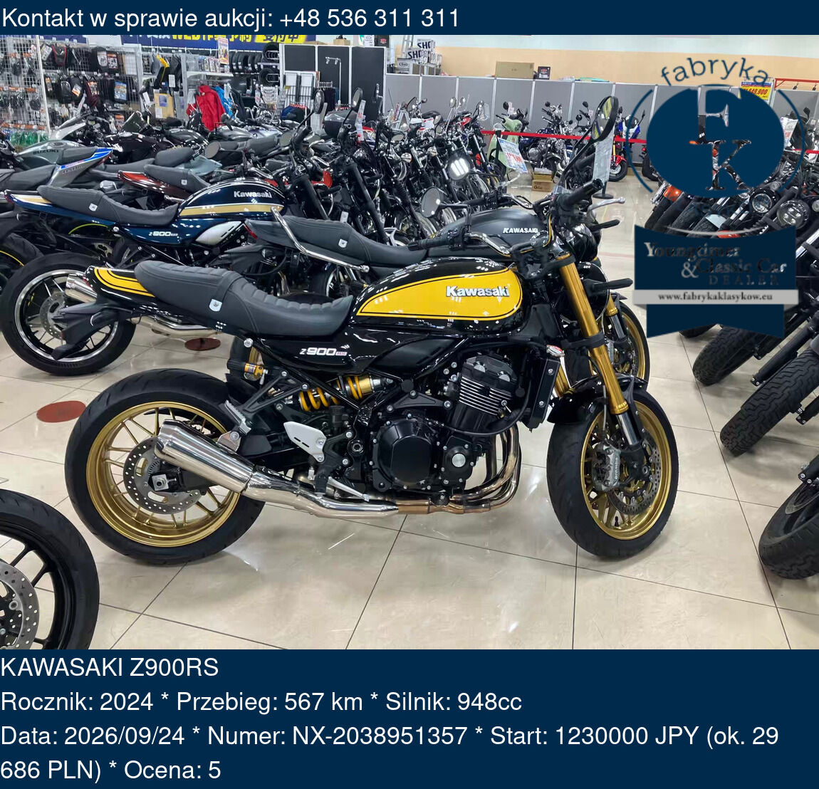 KAWASAKI Z900RS 2024 - zdjęcie 2