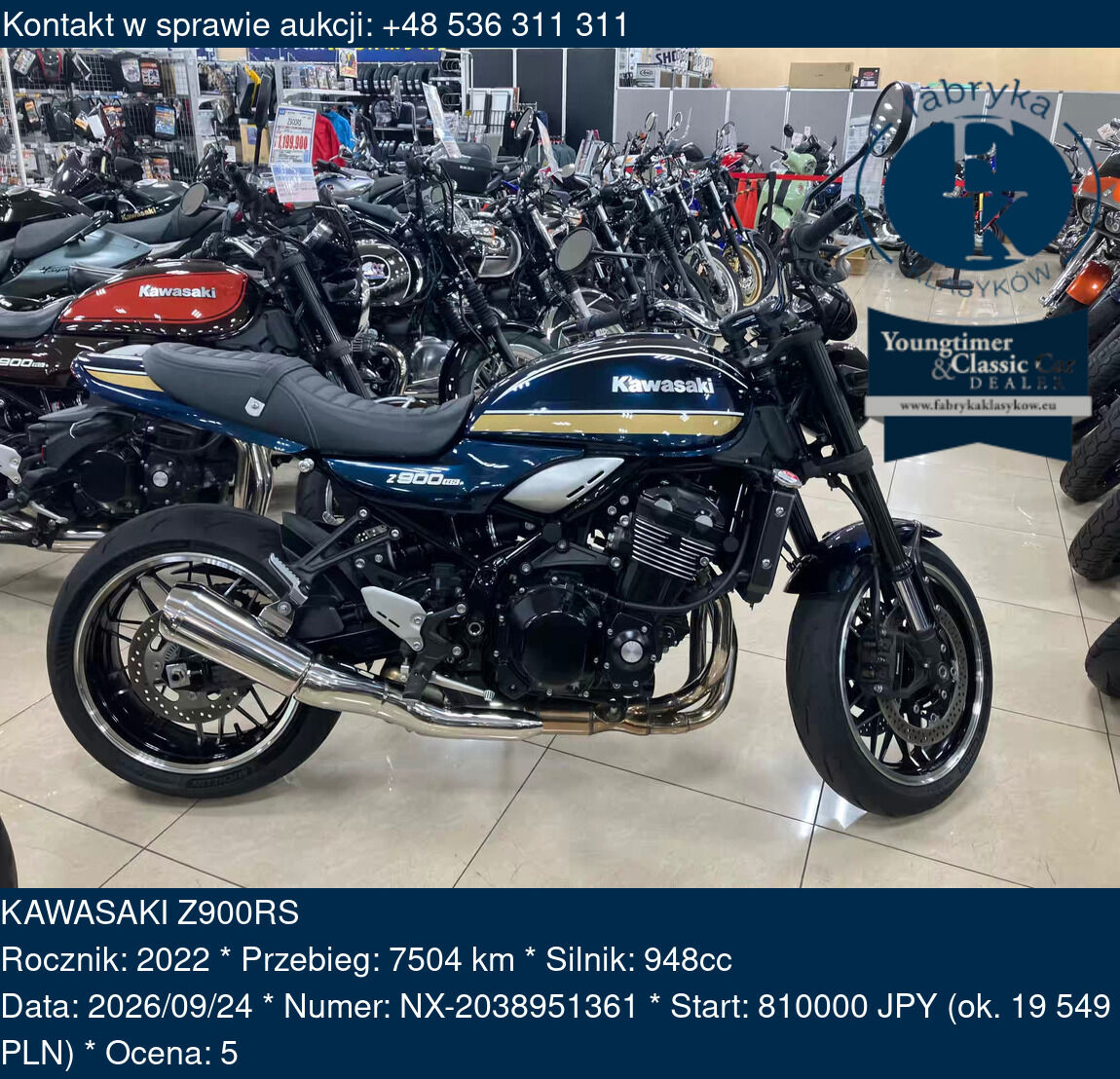KAWASAKI Z900RS 2022 - zdjęcie 2