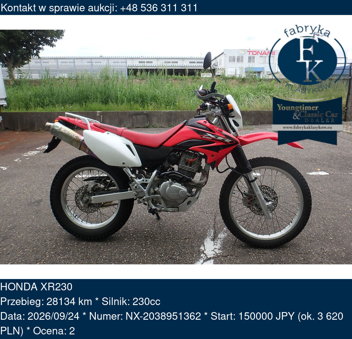 HONDA XR230  - zdjęcie 2