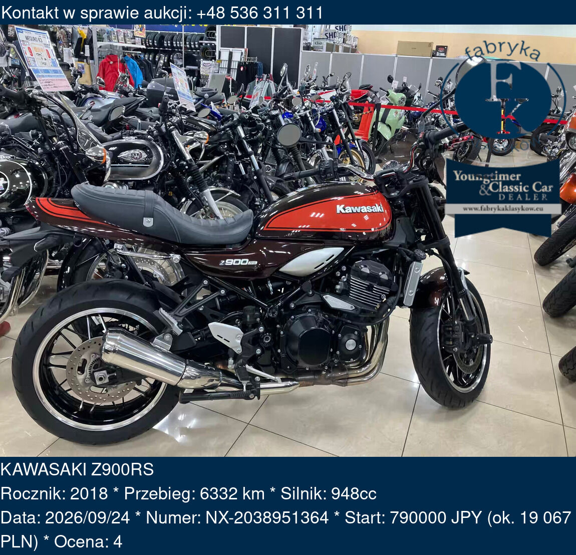 KAWASAKI Z900RS 2018 - zdjęcie 2