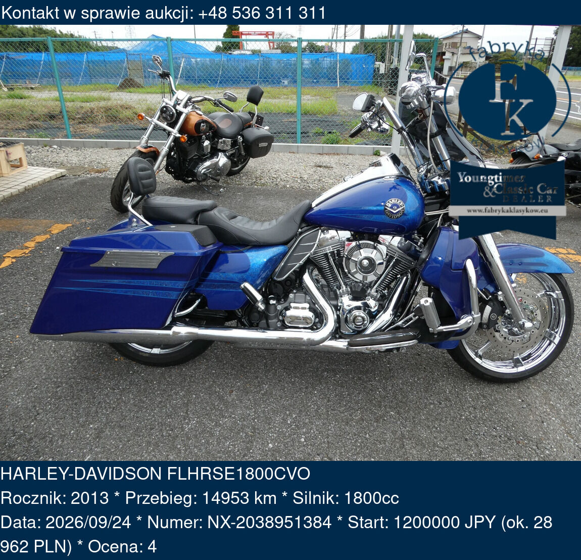 HARLEY-DAVIDSON FLHRSE1800CVO 2013 - zdjęcie 2