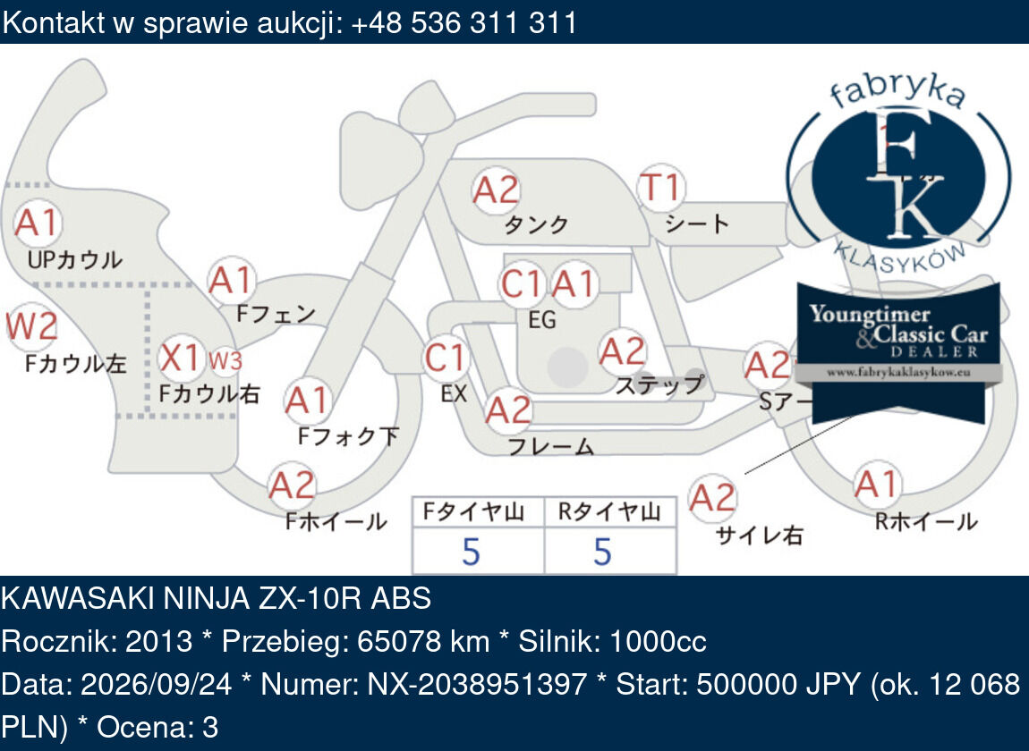 KAWASAKI NINJA ZX-10R ABS 2013 - zdjęcie 2