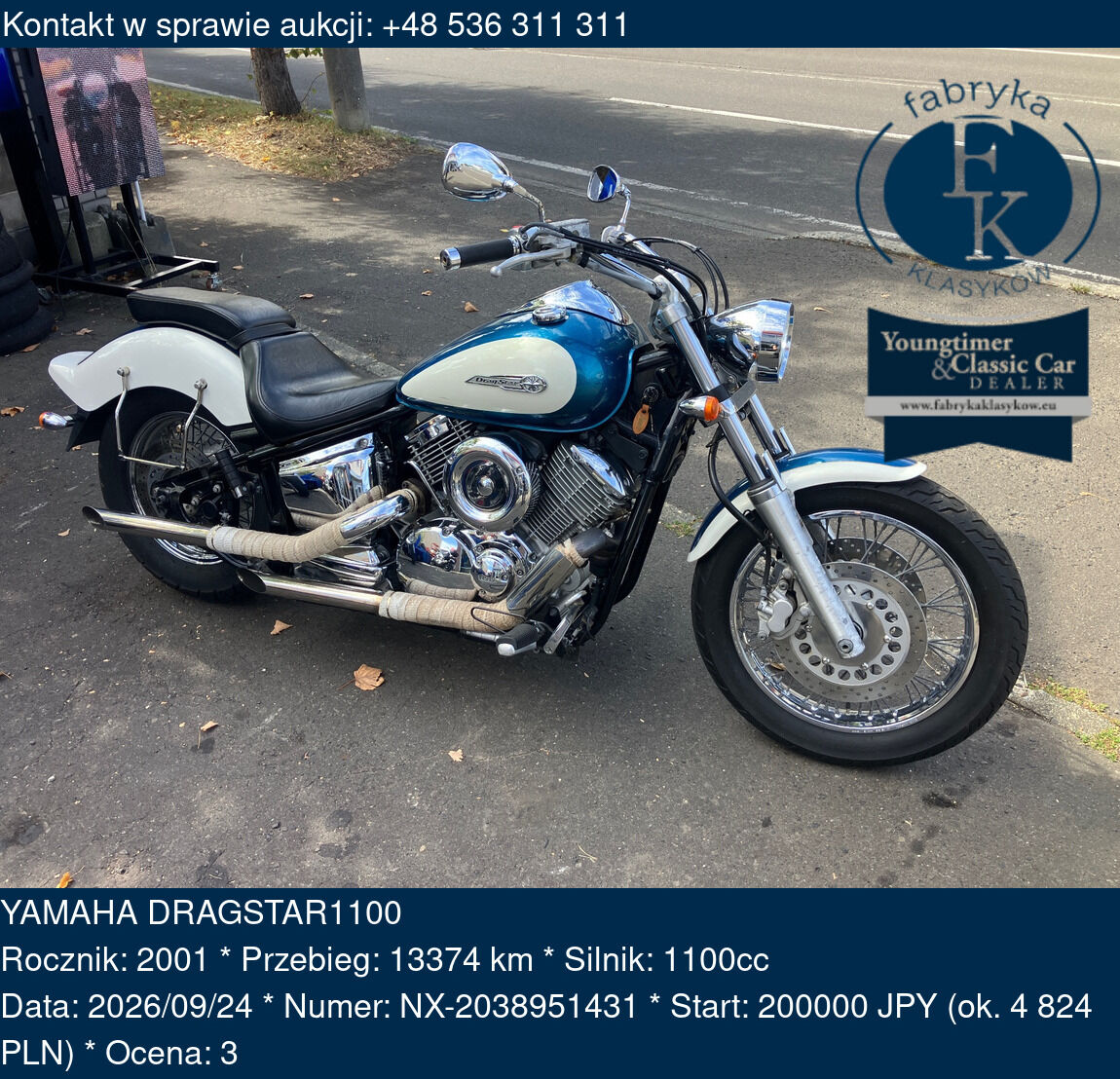 YAMAHA DRAGSTAR1100 2001 - zdjęcie 2