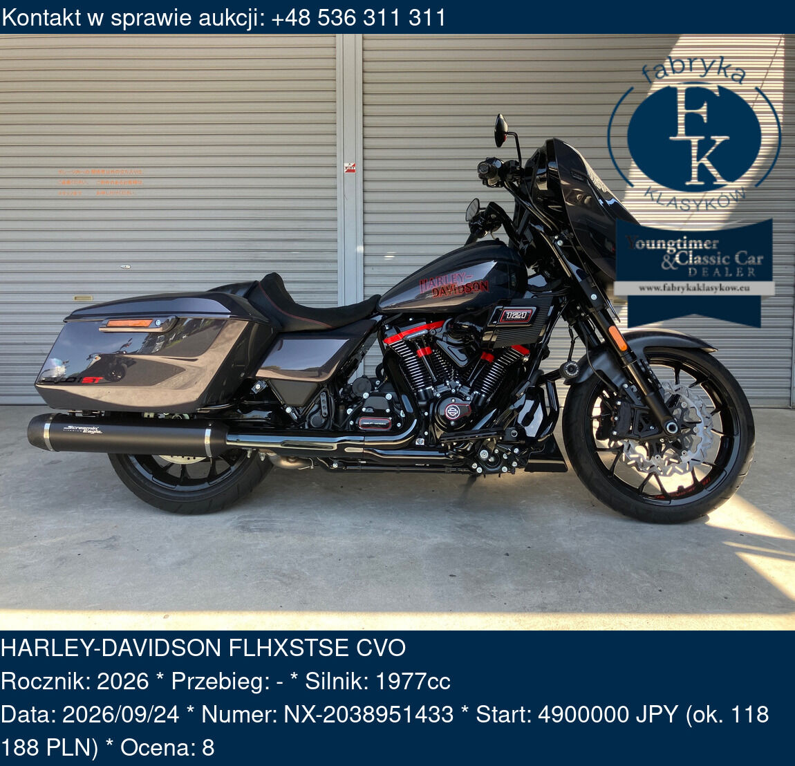 HARLEY-DAVIDSON FLHXSTSE CVO 2026 - zdjęcie 2