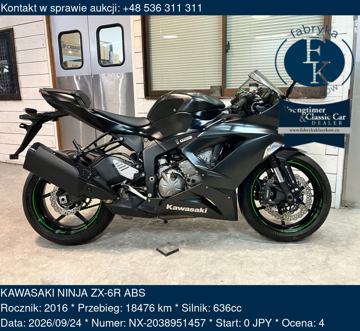 KAWASAKI NINJA ZX-6R ABS 2016 - zdjęcie 2