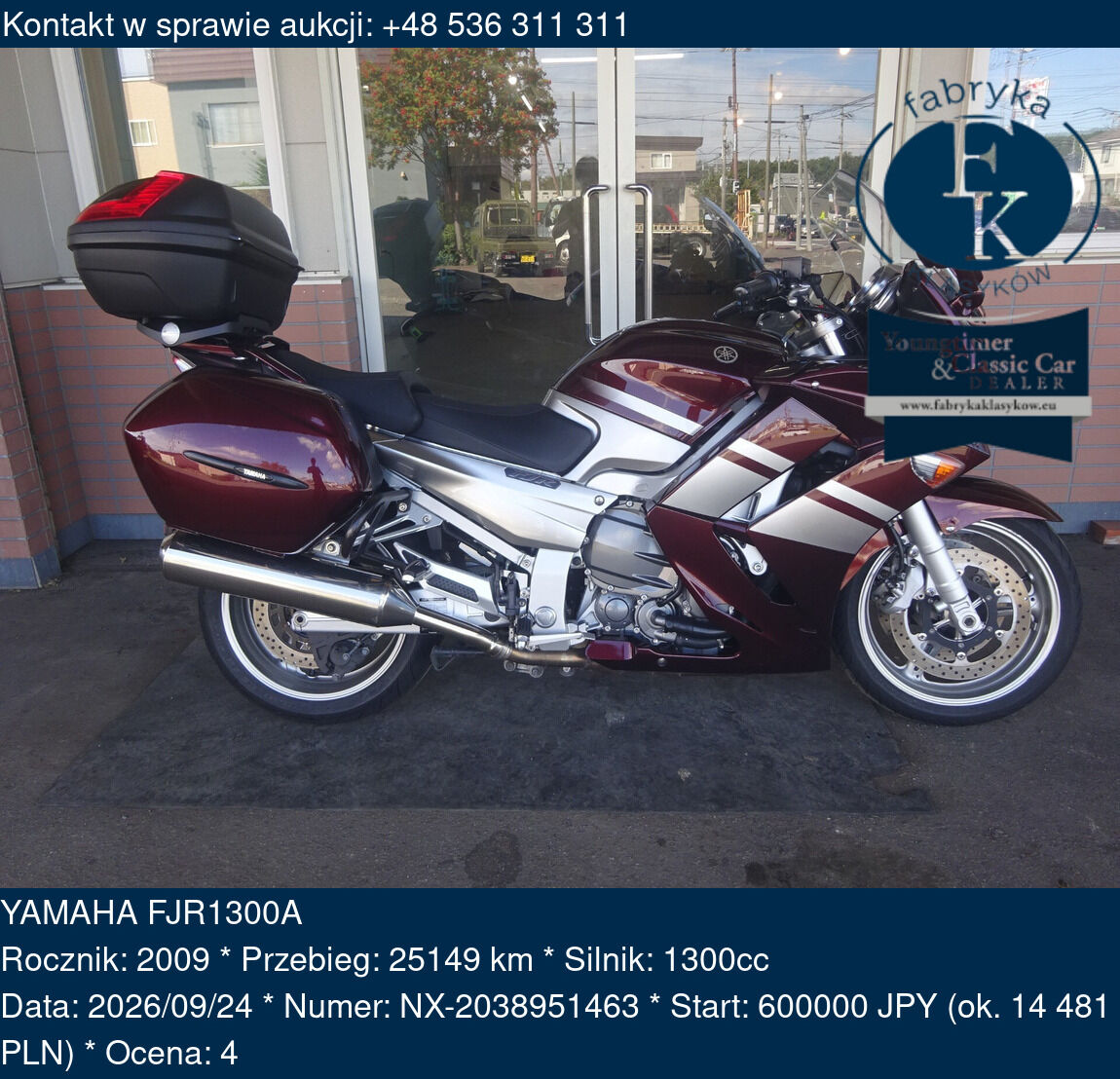YAMAHA FJR1300A 2009 - zdjęcie 2