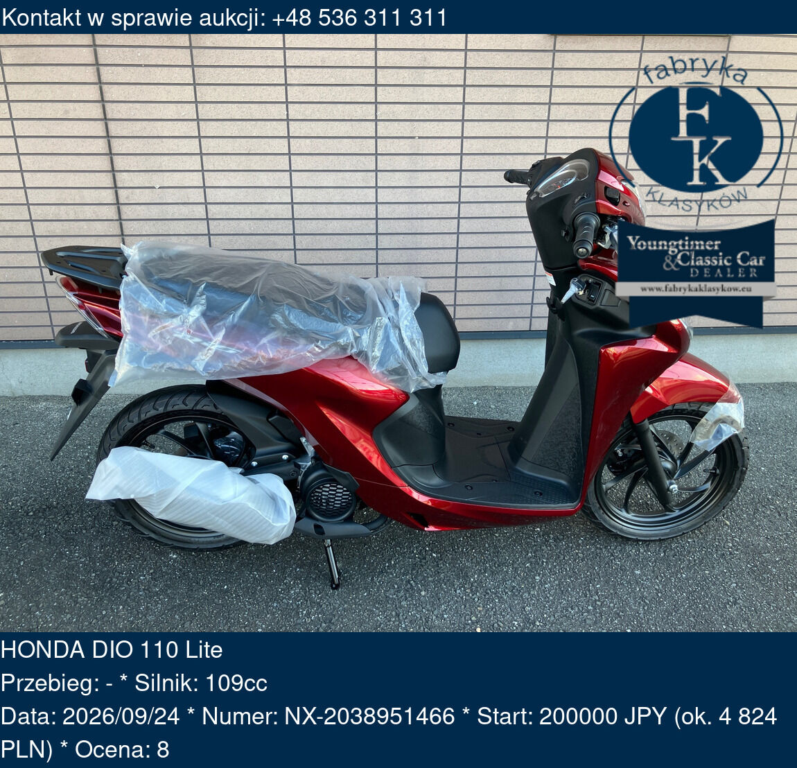 HONDA DIO 110 Lite  - zdjęcie 2