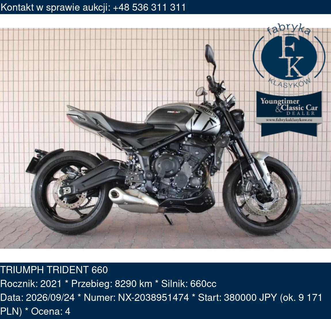 TRIUMPH TRIDENT 660 2021 - zdjęcie 2