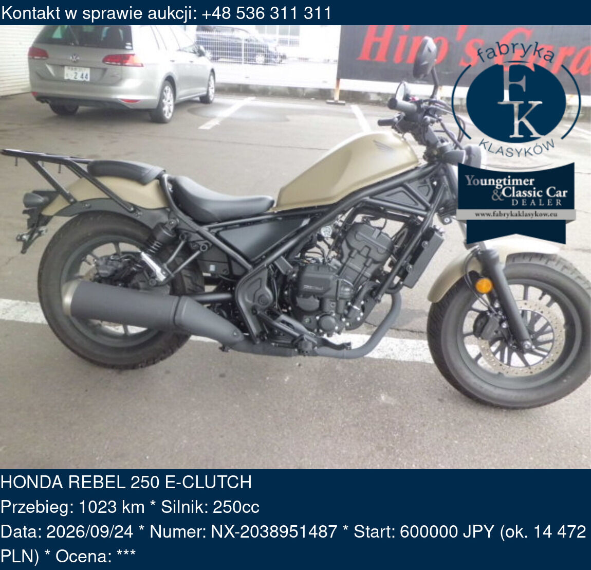 HONDA REBEL 250 E-CLUTCH  - zdjęcie 2